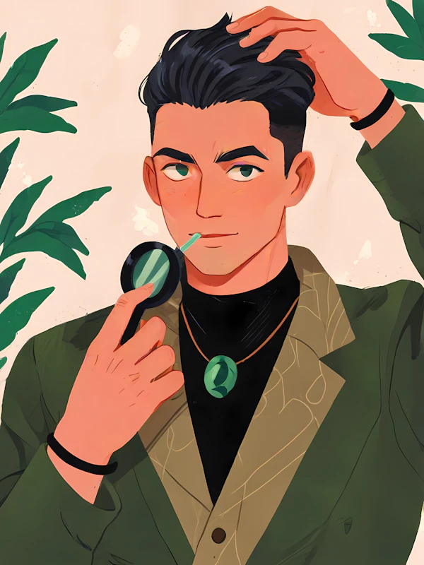 Stylized Man Portrait