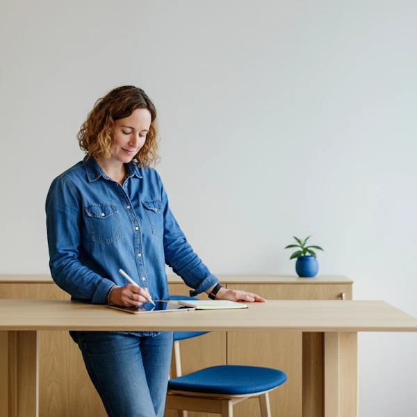 Woman Using Tablet
