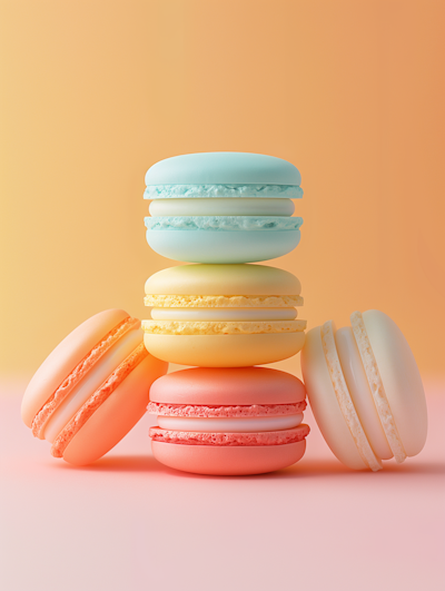 Pastel Macaron Stack