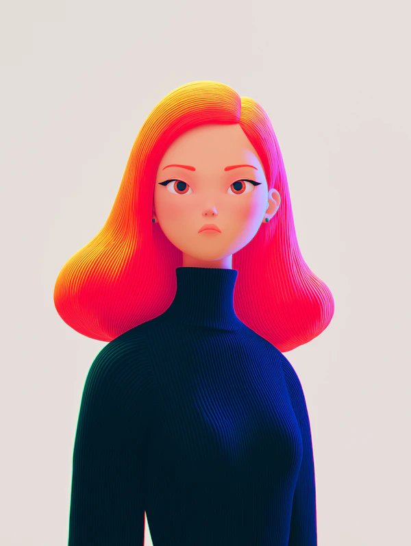 Stylized Female Portrait