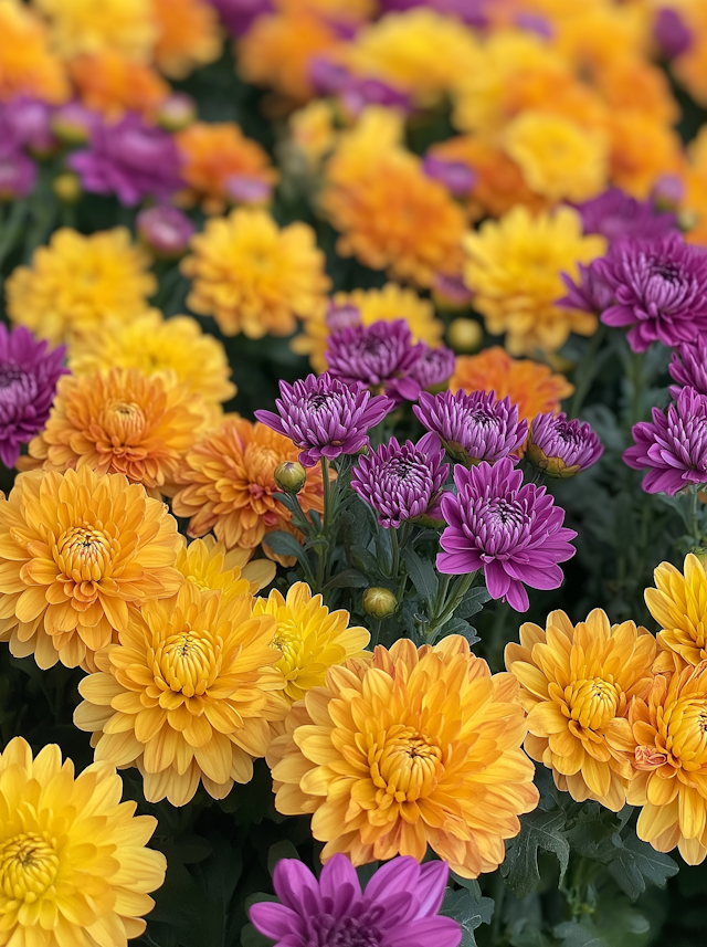 Vibrant Chrysanthemums