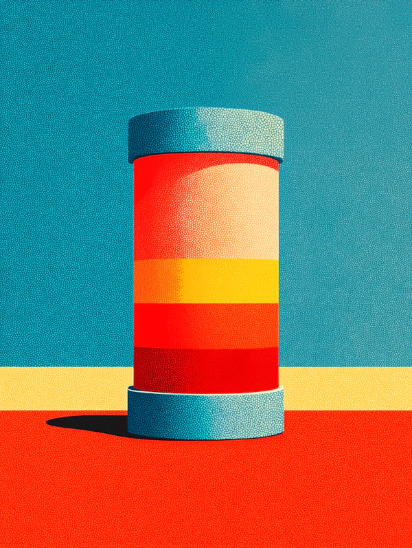 Colorful Cylinder Art