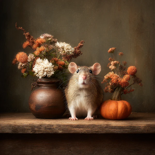 Autumnal Rat Scene
