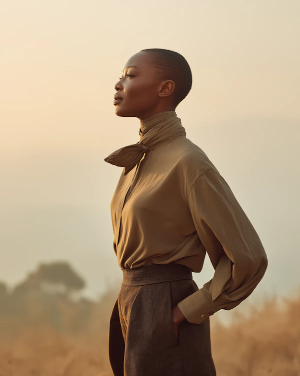 Elegant Sunset Portrait