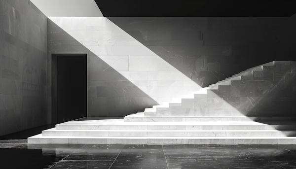 Monochromatic Staircase in Light and Shadow