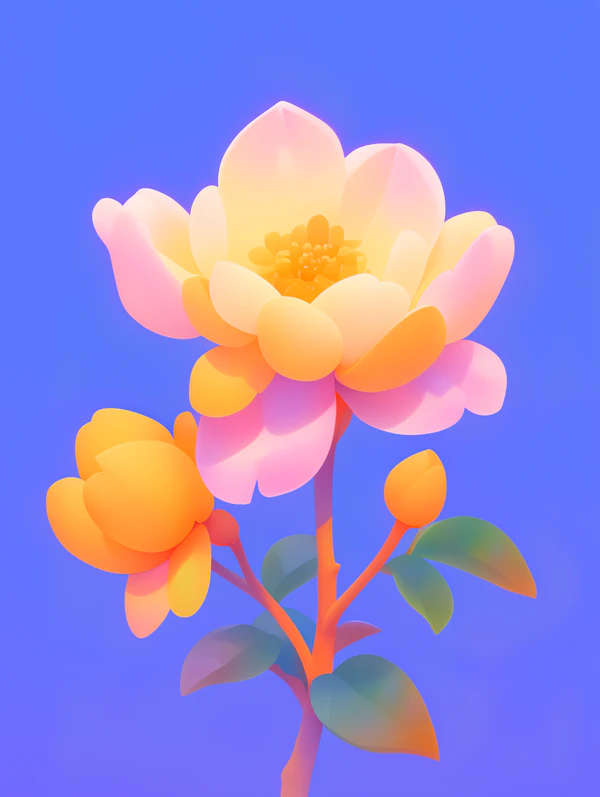 Vivid Flower Illustration