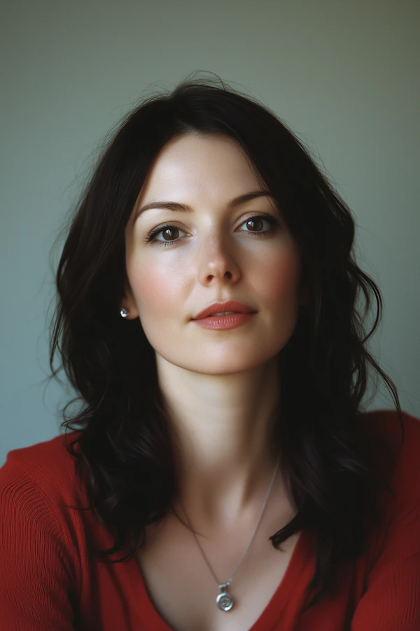 Portrait of a Woman in Red
