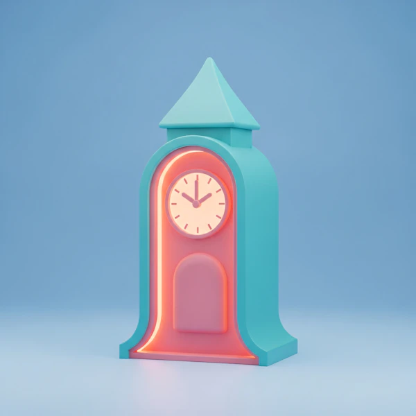 Minimalist Clock Tower