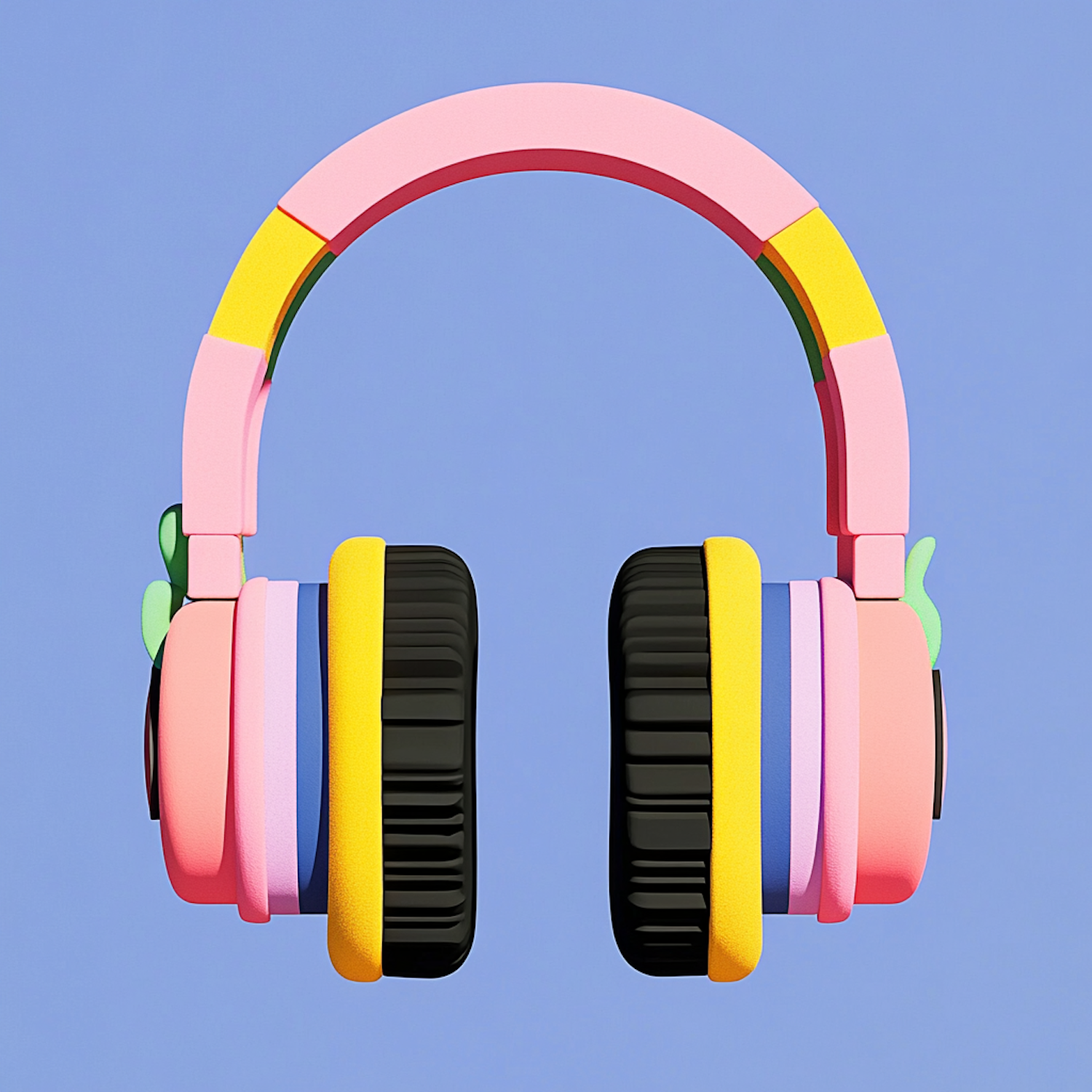 Colorful Headphones Art