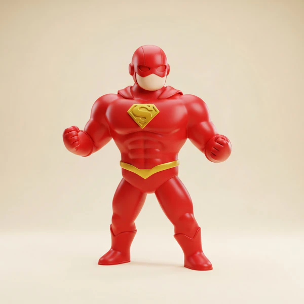 Superhero 3D Model