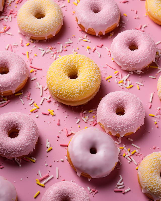 Pastel Delight Doughnuts Medley