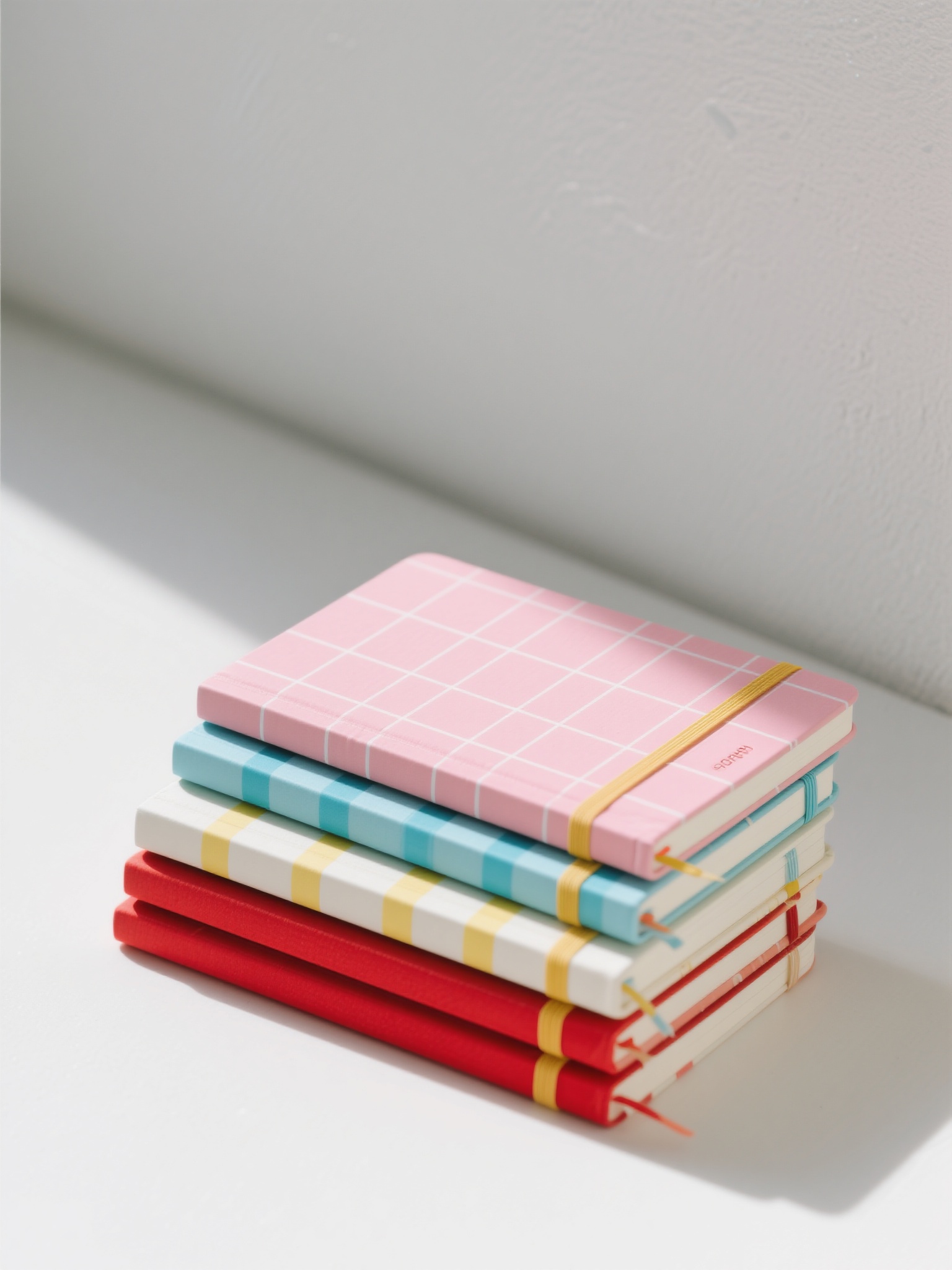 Colorful Notebooks Stack Photo on Lummi