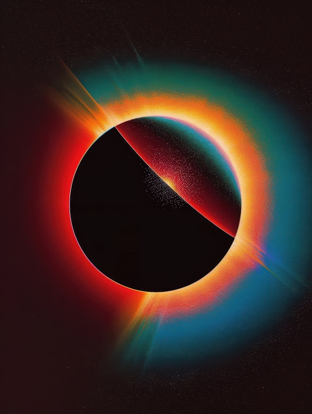 Abstract Solar Eclipse Design