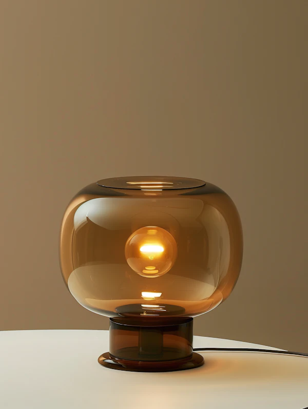 Modern Amber Lamp