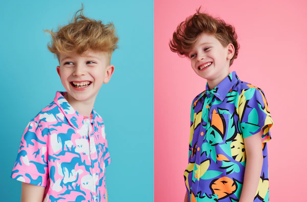 Vibrant Boys Portrait