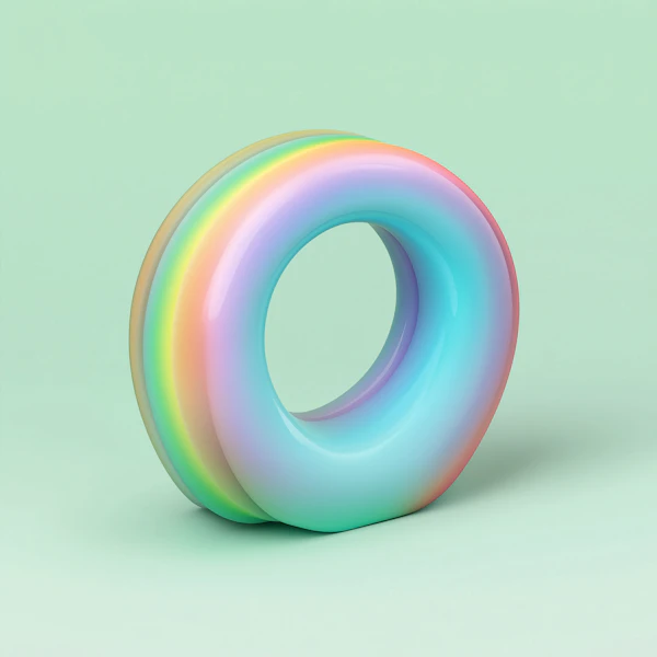 Pastel Gradient Torus