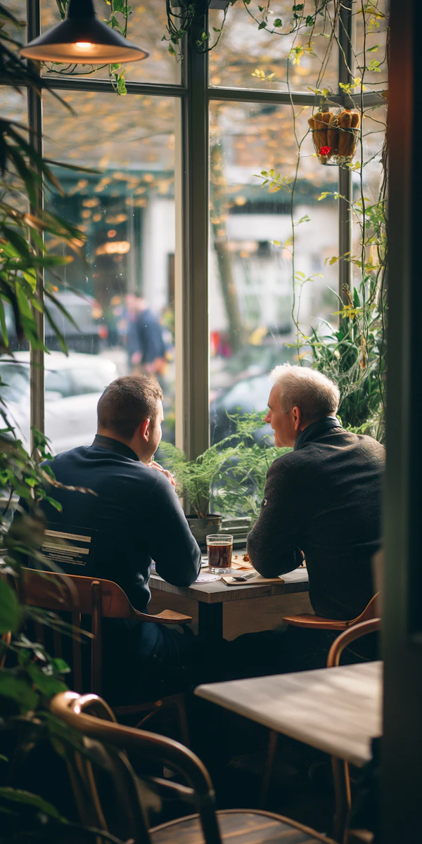 Cozy Café Conversation