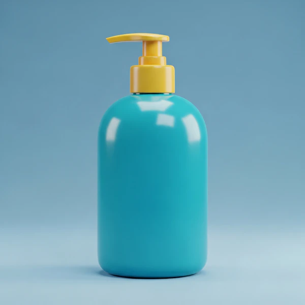 Blue Bottle with Pump