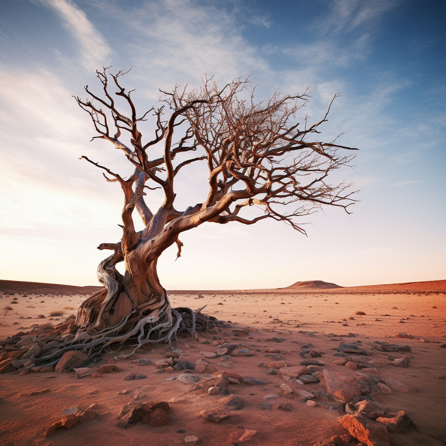 Desert Resilience: The Lone Survivor Tree