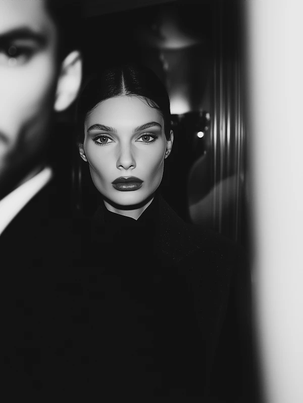 Striking Black and White Portrait