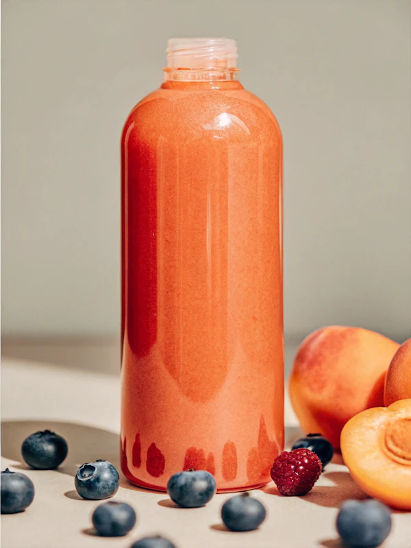 Orange Smoothie & Fruits