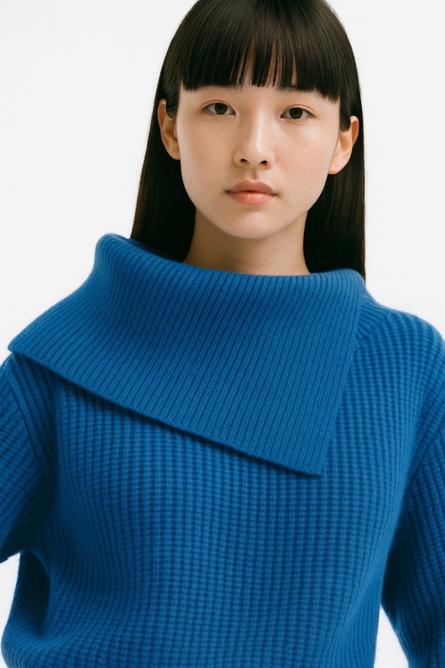 Woman in Blue Sweater