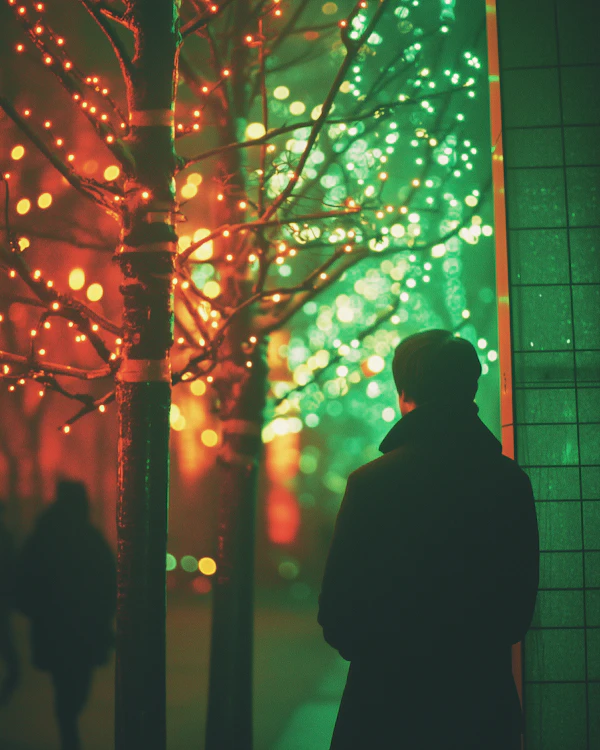 Contemplative Night Scene