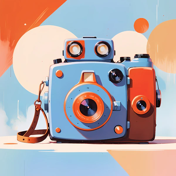 Retro Camera Artwork