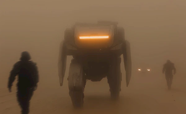Dystopian Robotic Scene