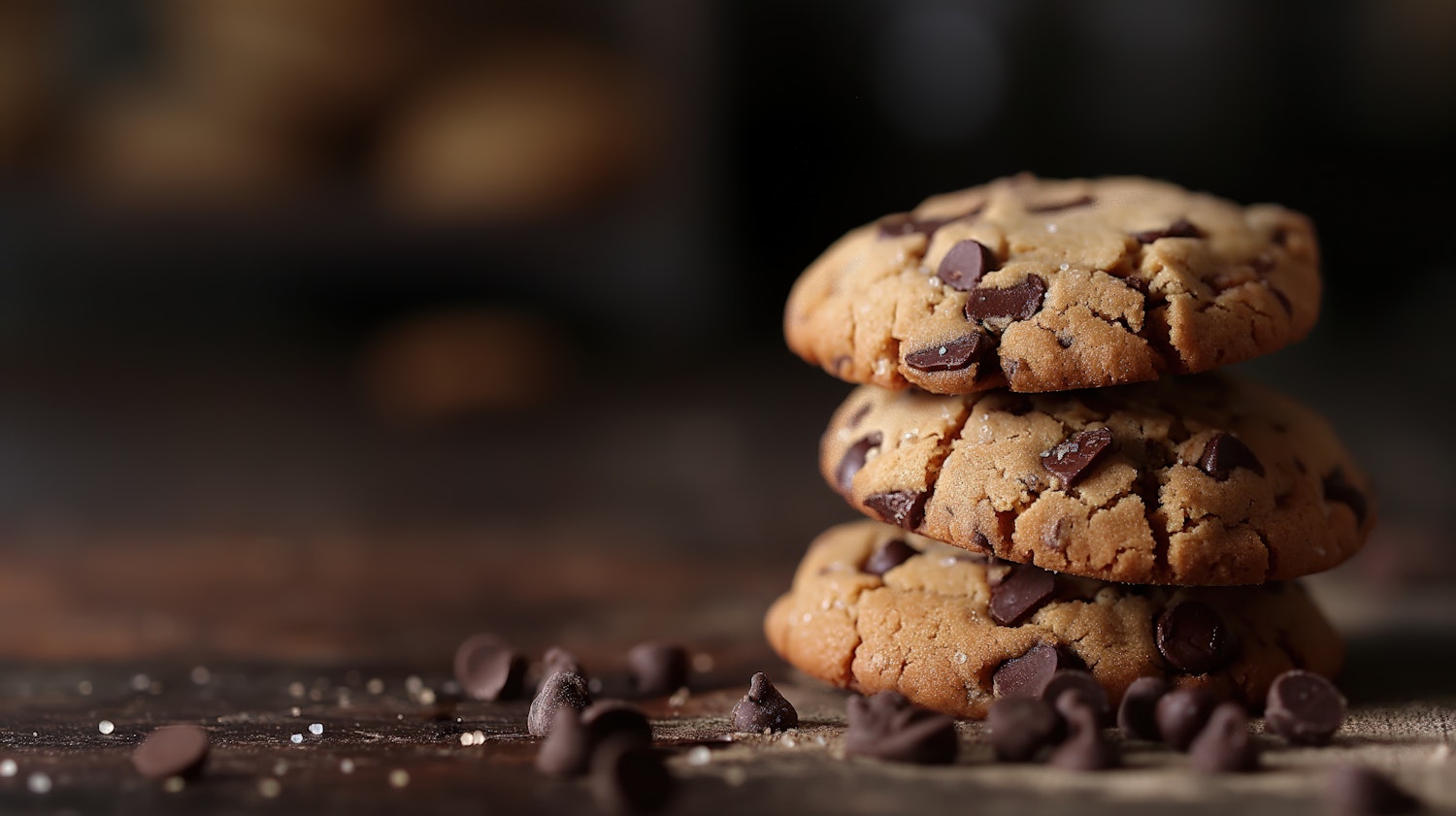 Stack of Chocolate Chip Cookies