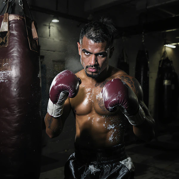Boxer in Action