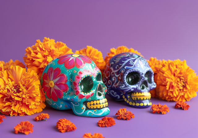 Day of the Dead Celebration Skulls