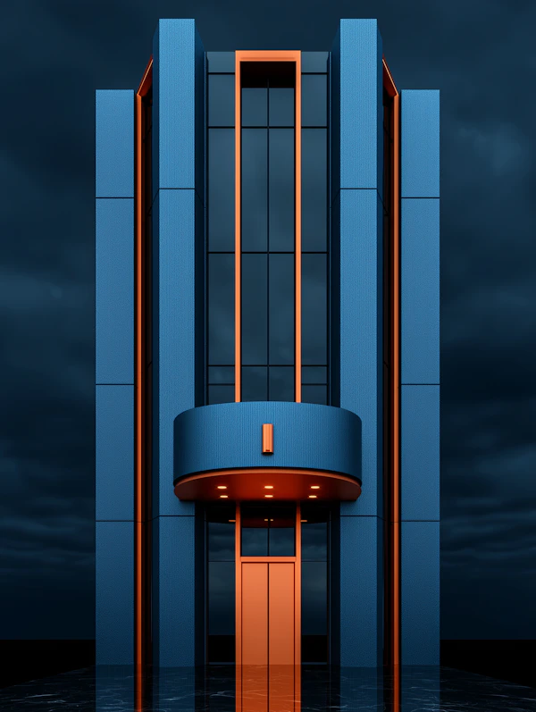 Modern Symmetrical Building