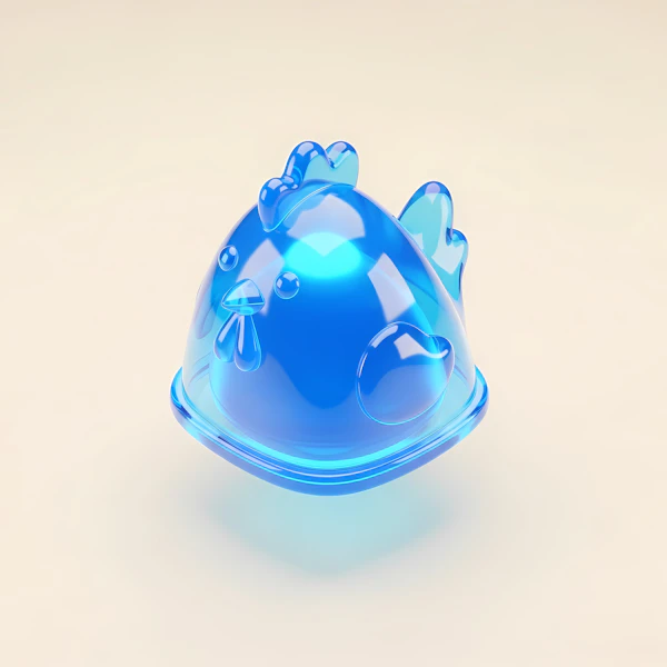 Translucent Blue Chicken
