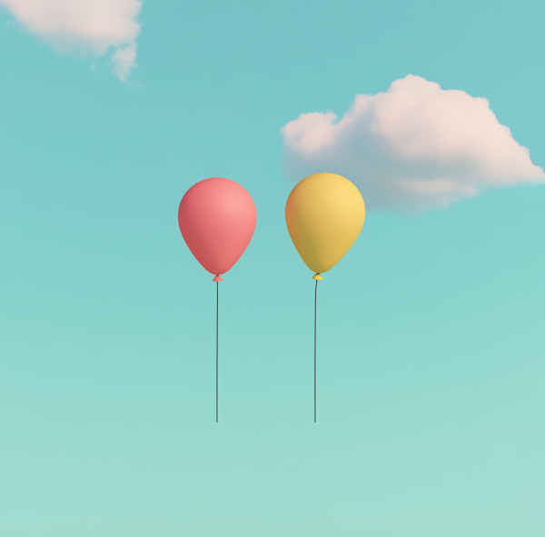 Serene Balloons in the Sky