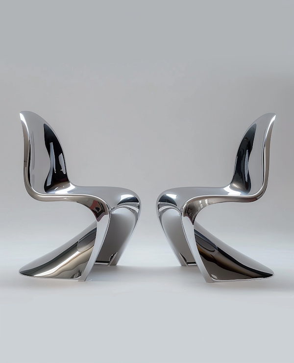 Futuristic Metallic Chairs