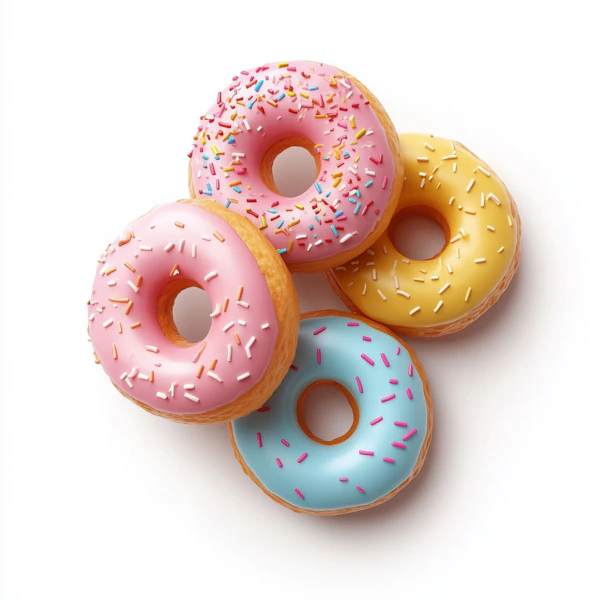 Colorful Donuts Display