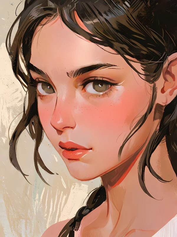 Digital Portrait of Woman