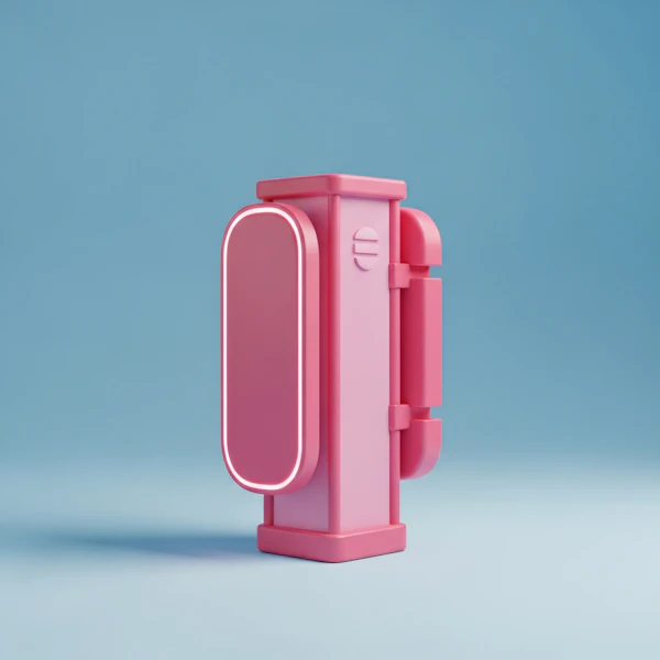 Futuristic Pink Mailbox