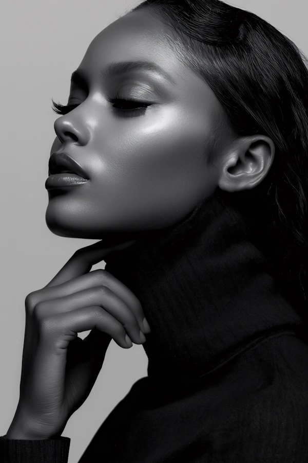 Elegant Monochrome Portrait
