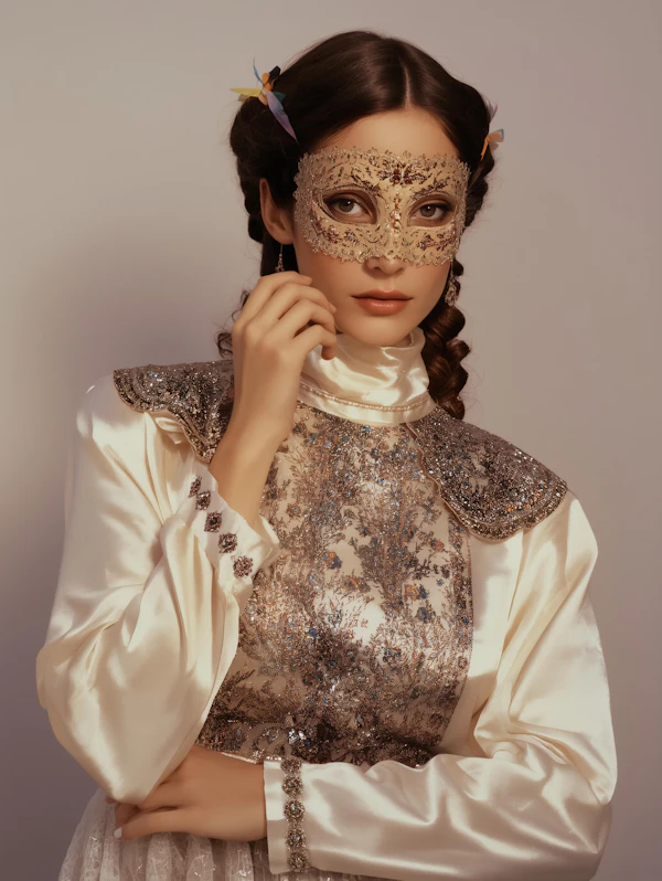 Elegant Masked Woman