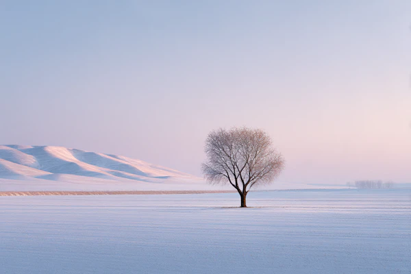 Winter Solitude Scene