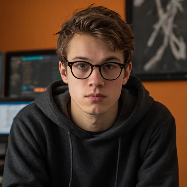 Young Man in Focus