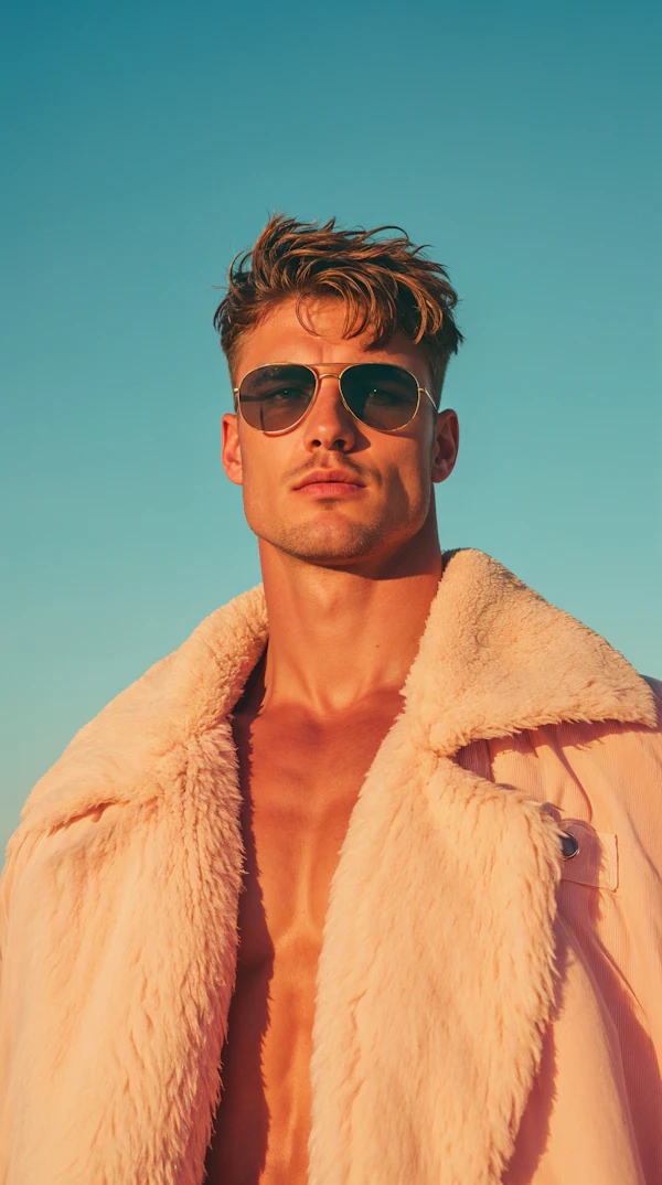 Stylish Man in Aviator Sunglasses
