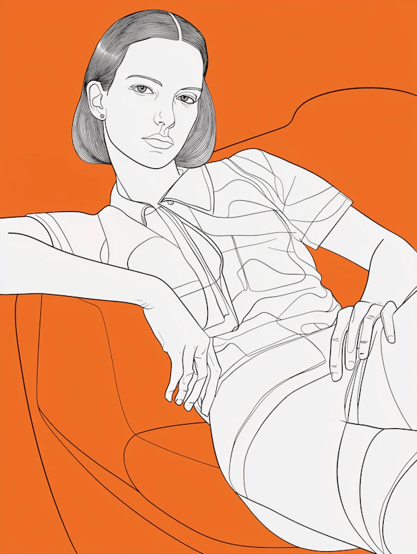 Reclining Person Illustration