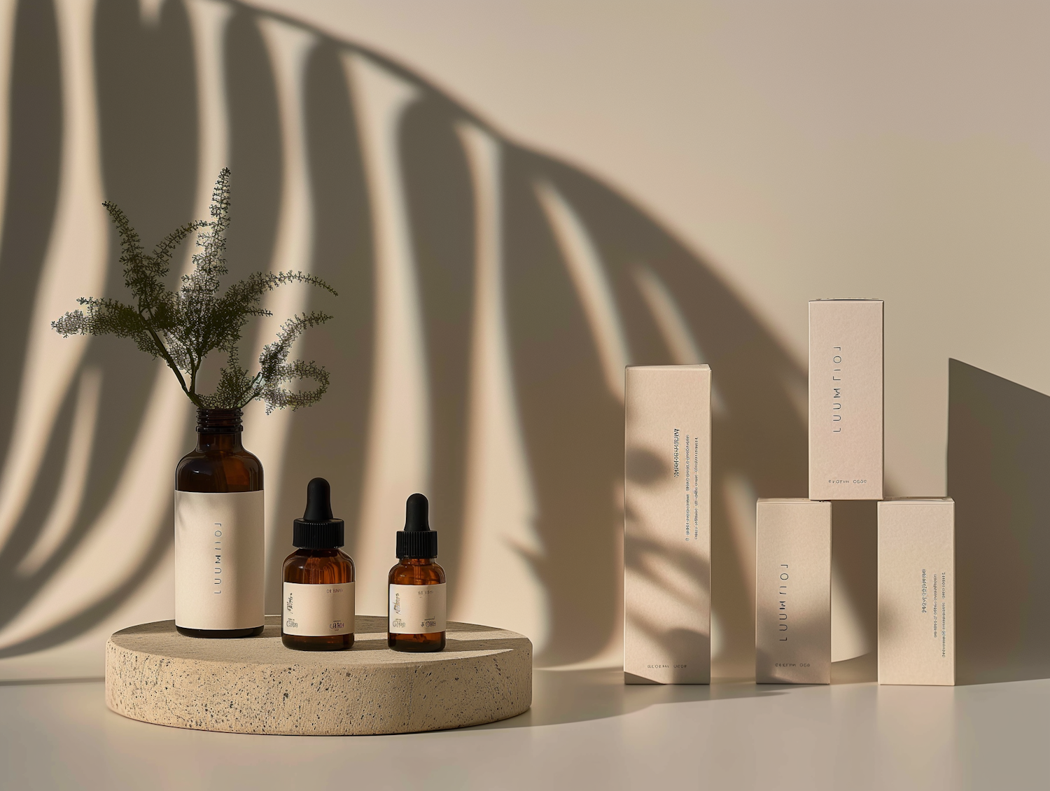 Serene Skincare Product Display by FOLIUM MID