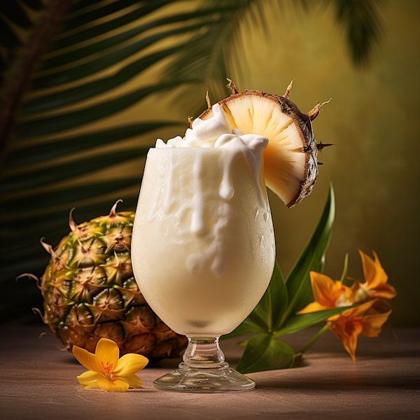 Tropical Pineapple Froth Cocktail