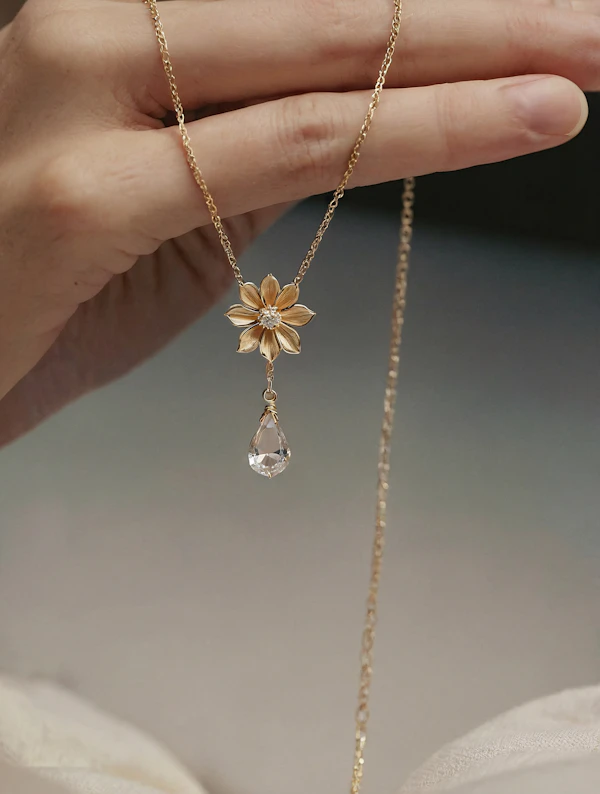 Gold Floral Necklace