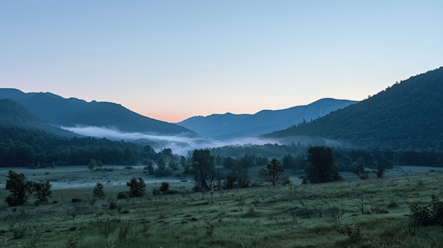 Serene Landscape at Dawn