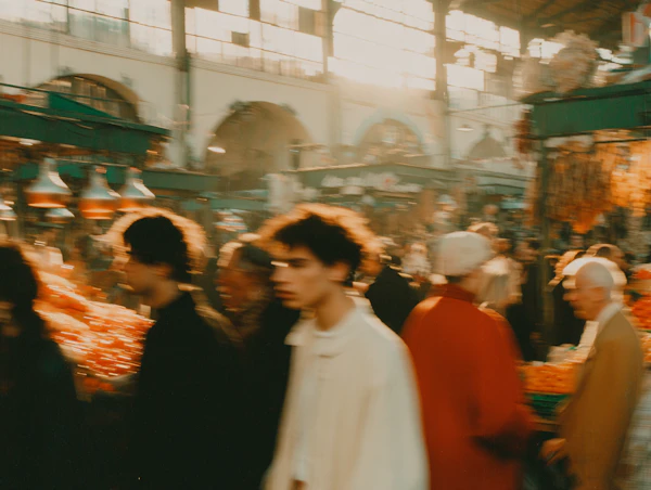 Vibrant Market Scene